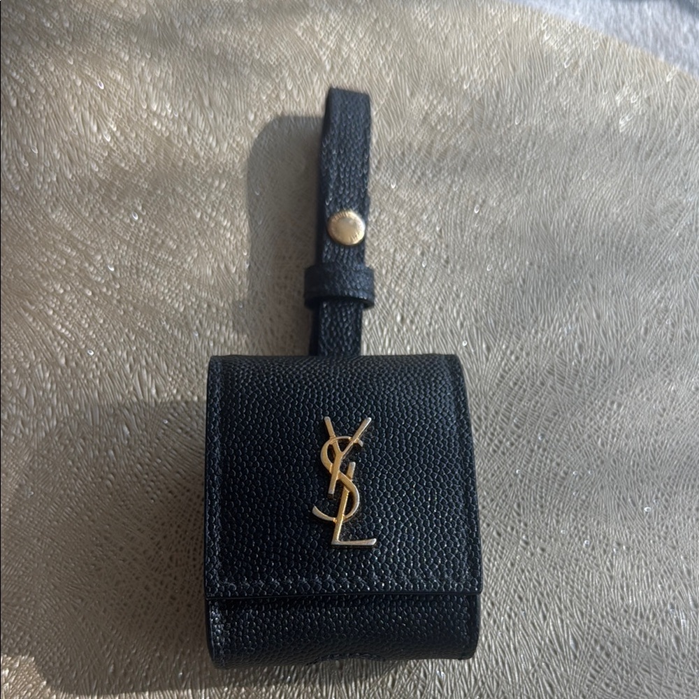Yves Saint Laurent Black and Gold Key Holder